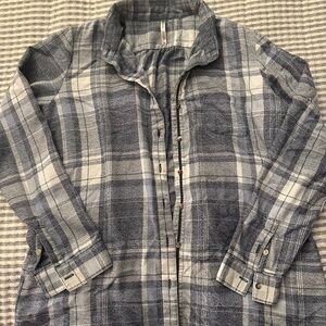 Kuhl Gray Plaid Button Down Shirt